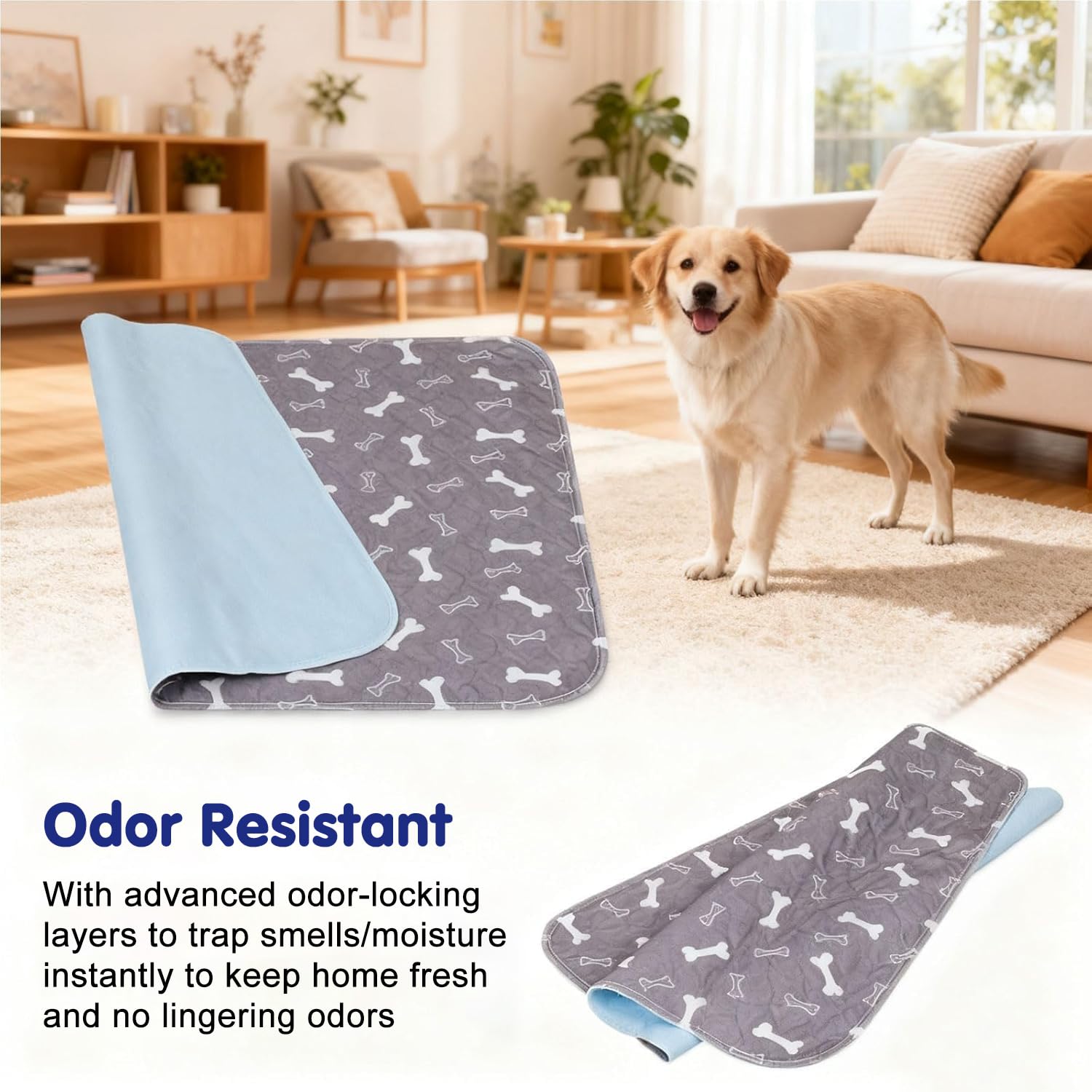 Tapis imperméable Kacitalone gris, protège canapés et sols.
