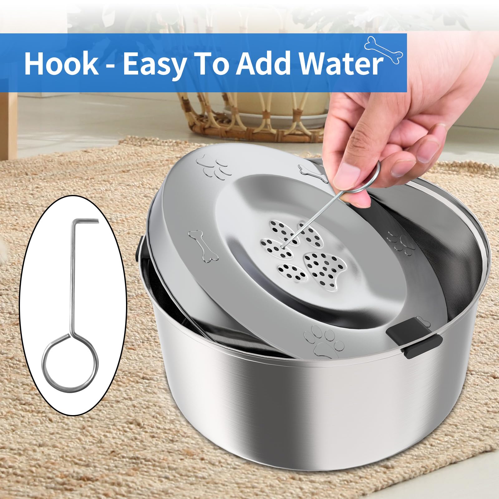 Utilisation simple : disque flottant et friandise pour attirer le chien.