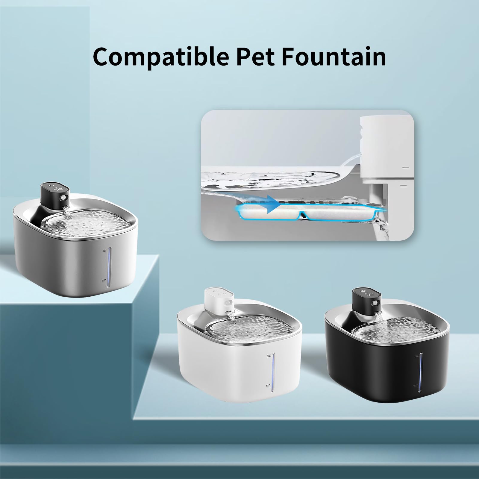 Kactoily éponge-filtre-pompe-chat-12: remplacement simple et rapide.