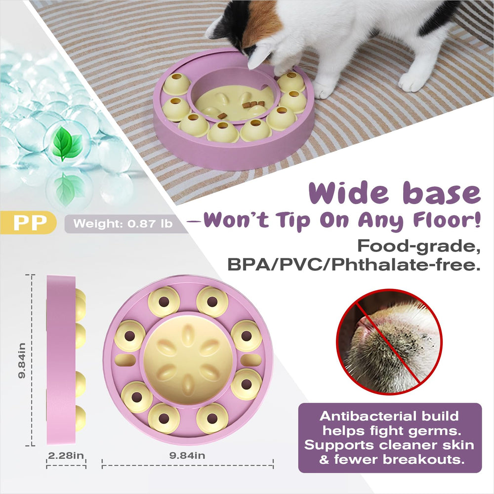KADTC avec 8 modules mobiles pour prolonger les repas du chat.
