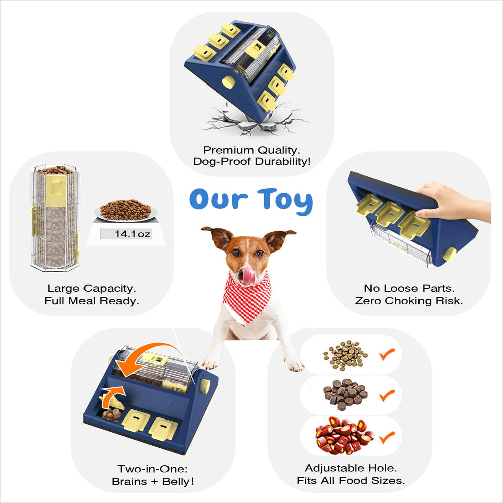KADTC solution ludique et securisee pour l'alimentation quotidienne du chien.