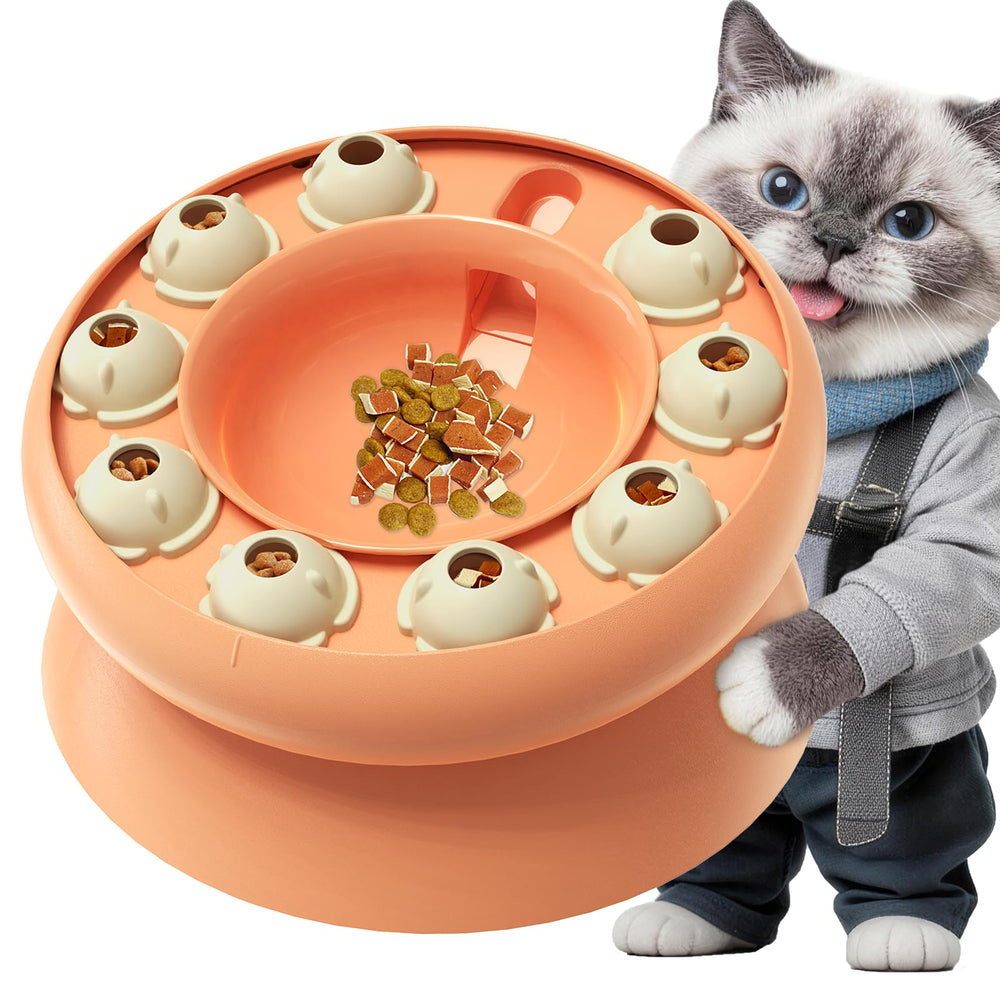 KADTC Distributeur-nourriture-chat-interieur: stimulation cérébrale et repas plus lents pour chat.