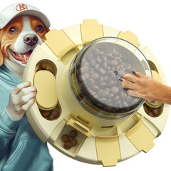 KADTC jouet puzzle chien sur table, stimulation mentale possible.