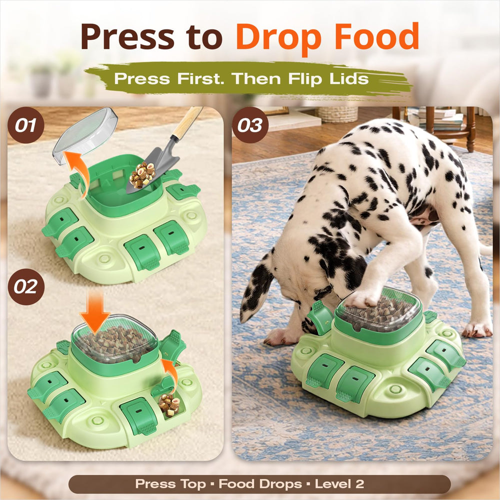 KADTC puzzle-chien action-discipline-jeux: chien manipule les pièces.
