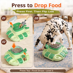 KADTC puzzle-chien action-discipline-jeux: chien manipule les pièces.