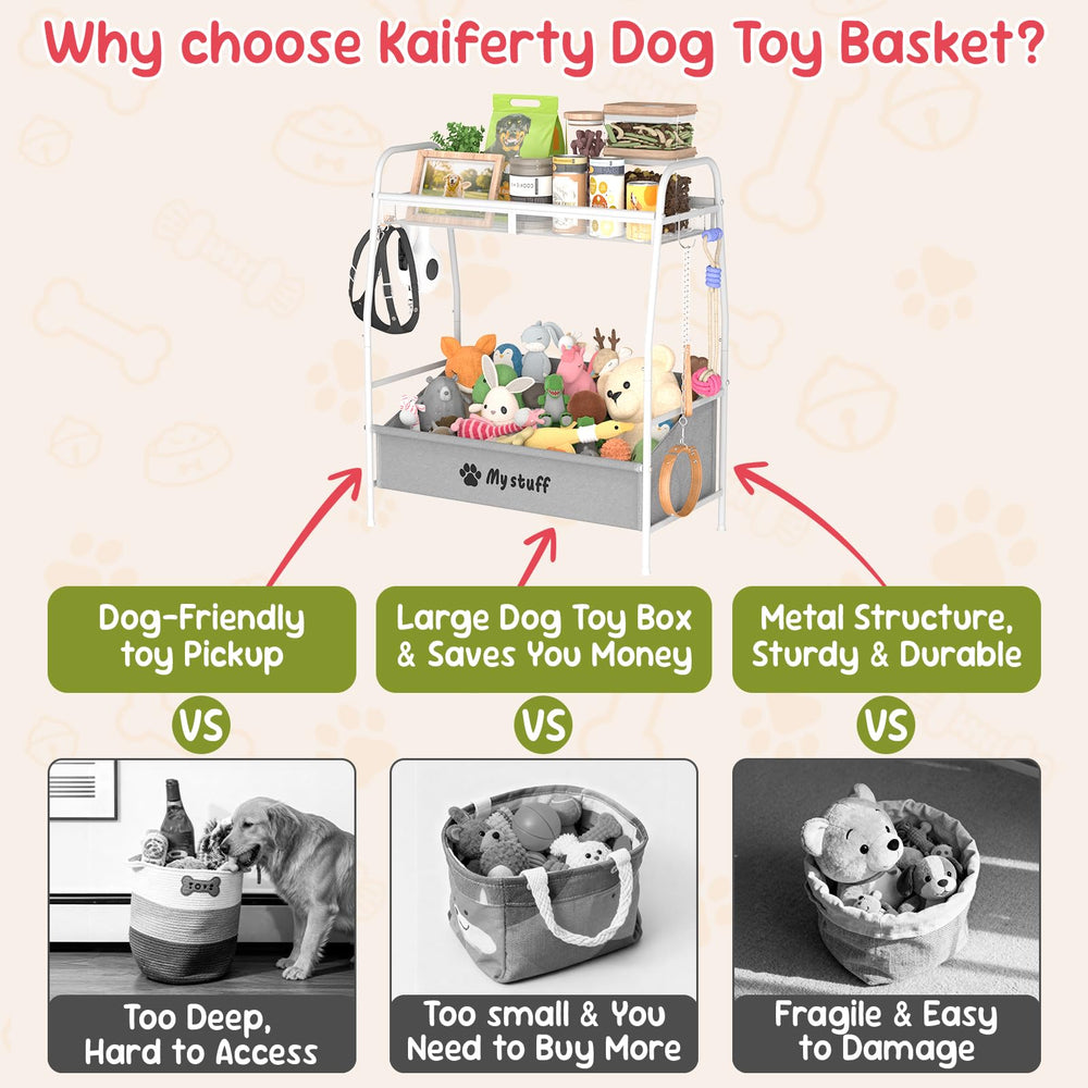 Kaiferty Organisateur-jouets-metal: solution robuste pour le rangement des jouets et accessoires.
