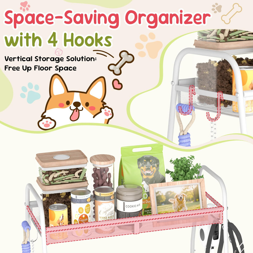 Kaiferty Rangement-accessoires-chien: organise collier, laisse et friandises en un seul endroit.