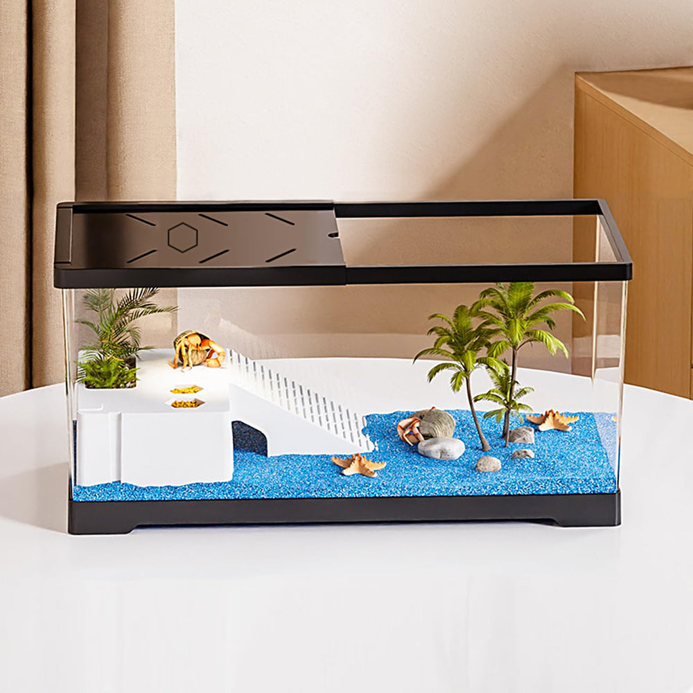 KAKOOTI aquarium tortue – vue extérieure pour une clarté optimale et observation facile.