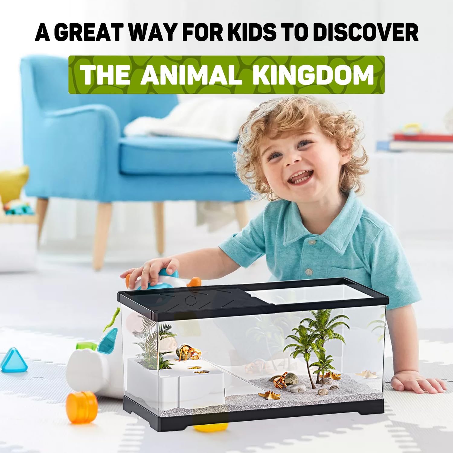 KAKOOTI bac aquatique durable en PC résistant aux chocs pour longue durée.