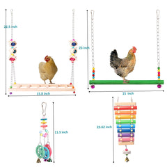 Miroir KAKUNM pour poules: stimulation visuelle et curiosité naturelle.