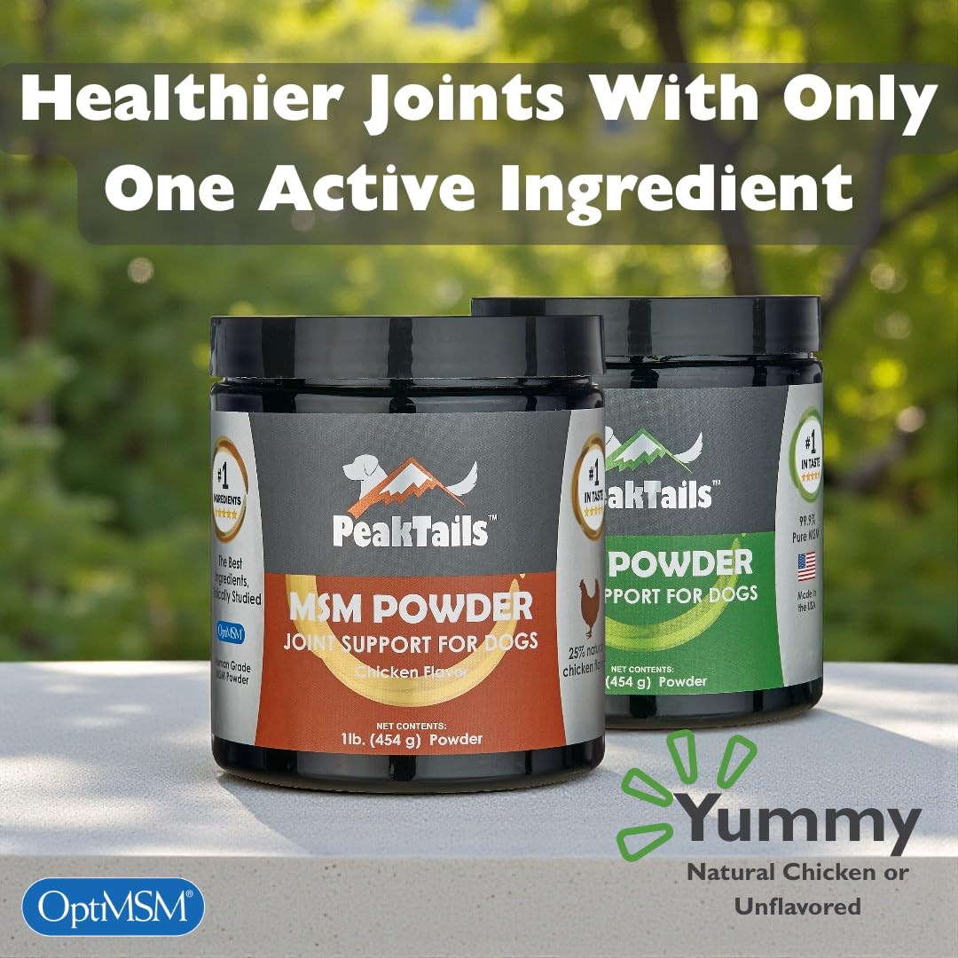 KALA HEALTH PeakTails MSM au goût poulet – option naturelle et agréable