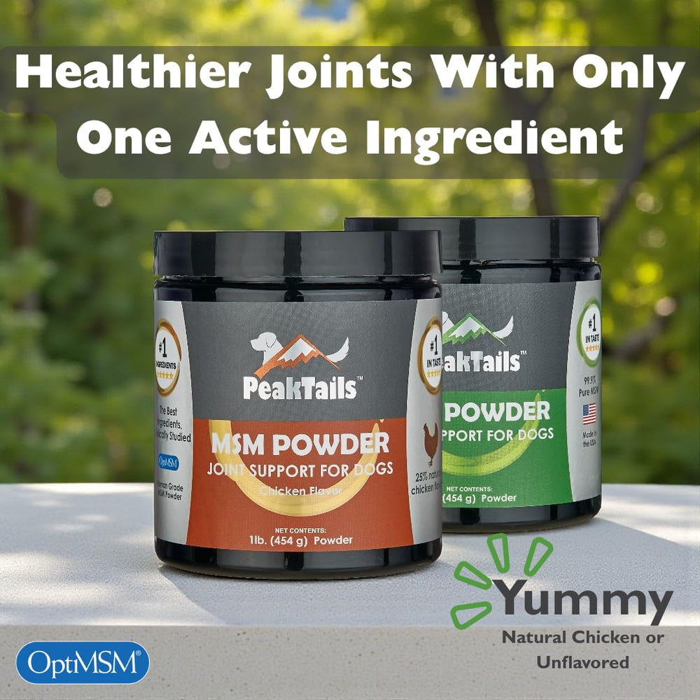 KALA HEALTH PeakTails MSM au goût poulet – option naturelle et agréable