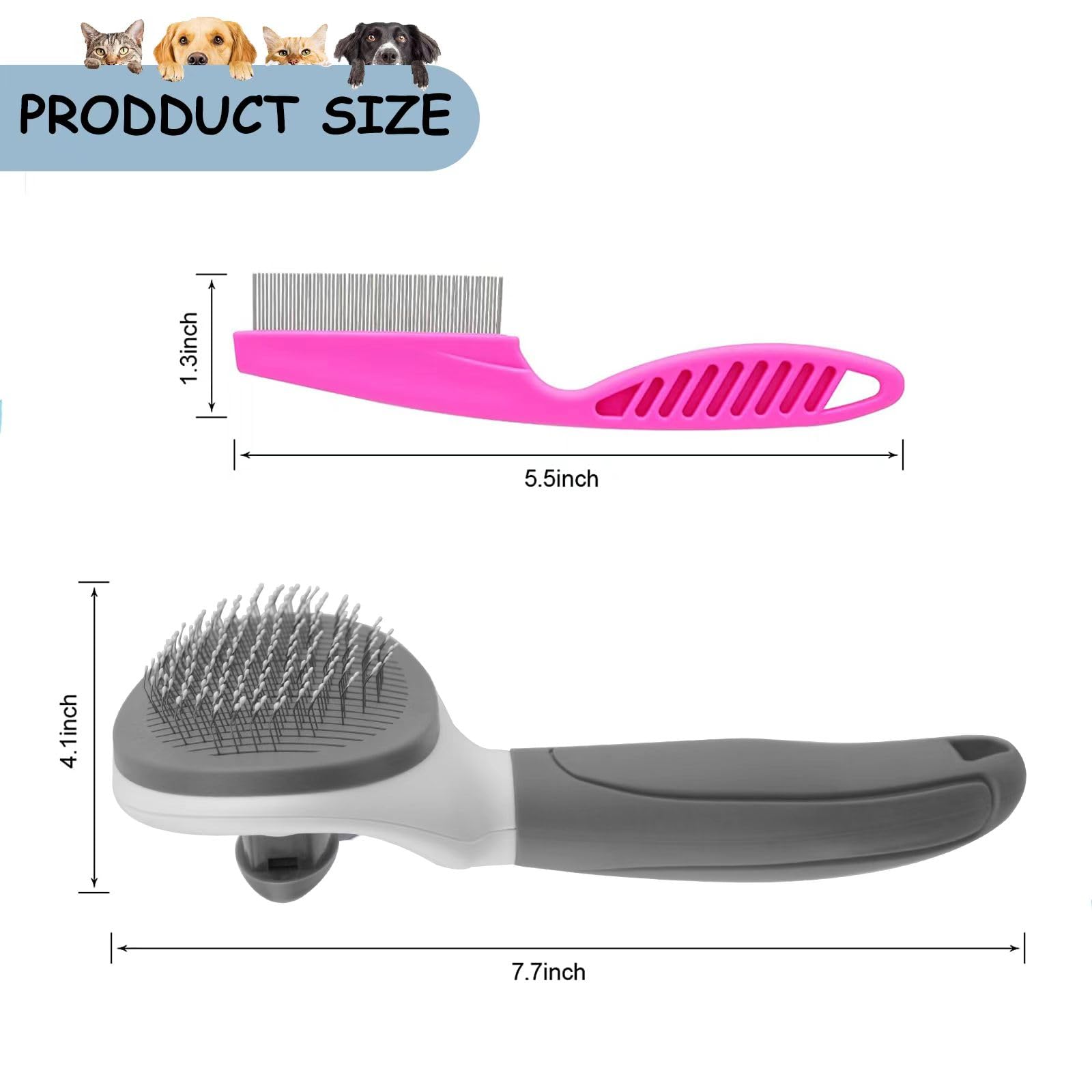 Brosse Kalamanda avec aiguilles en acier inox pour masser sans gratter la peau sensible.