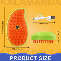 Brosse KALAMANDA 3-en-1-nettoyage-massage pour pelage et peau.