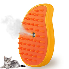 Brosse vapeur Kalamanda en forme mangue pour démêler et masser le pelage.