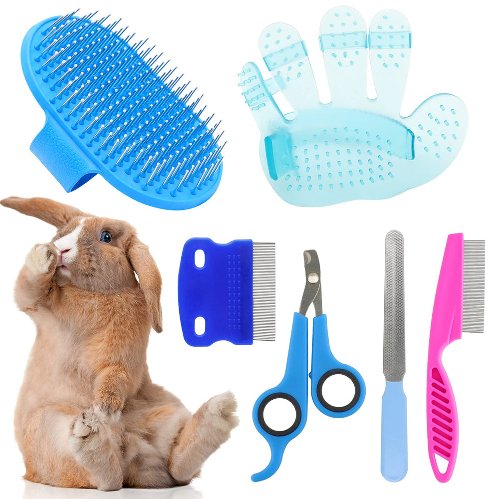 KALAMANDA kit toilettage lapin 6 en 1 – ensemble complet pour le pelage et les ongles.