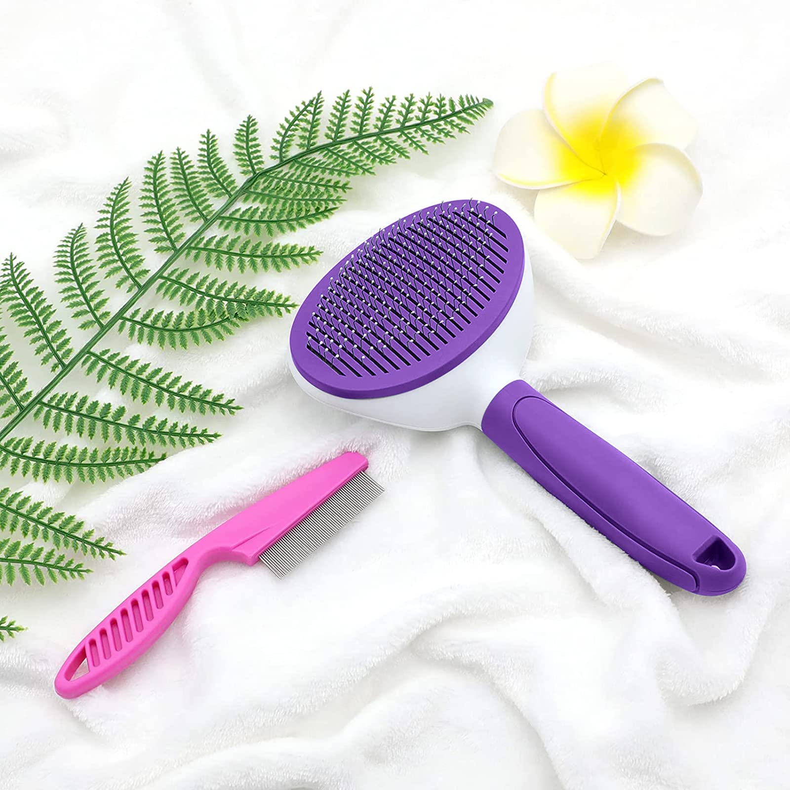 KALAMANDA kit de toilettage couleur violette, pratique pour chats et chiens.