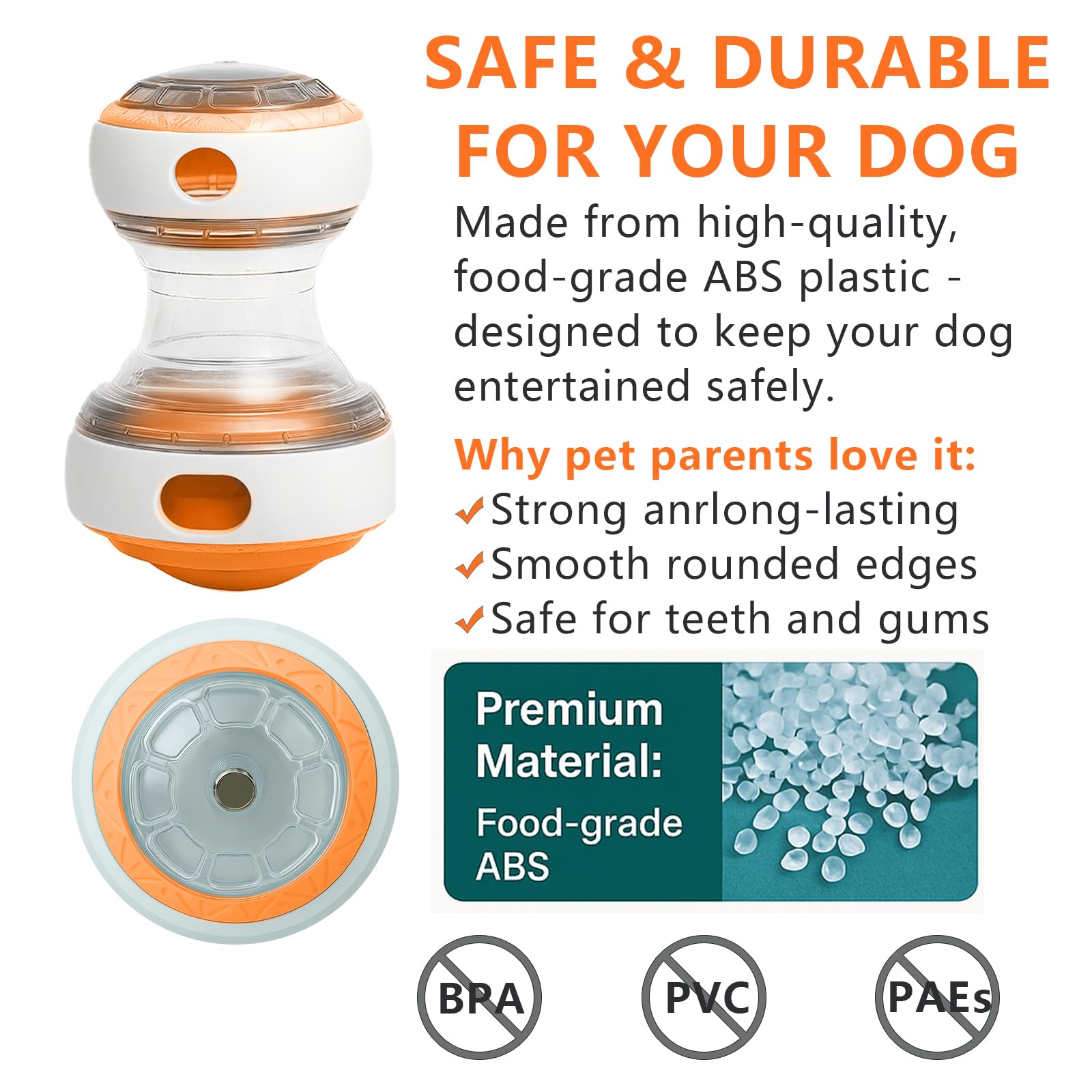 Kalimdor entretien facile chien orange: démontable et lavable au lave-vaisselle