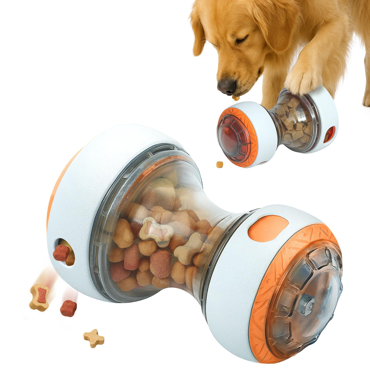 Kalimdor jouet énigme chien orange: stimulation mentale pendant les repas