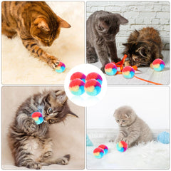Balles Kalione peluche, couleurs vives, faciles à repérer pendant le jeu.