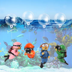 KALIONE décor d'aquarium poisson plongeur mini: crée un point focal amusant