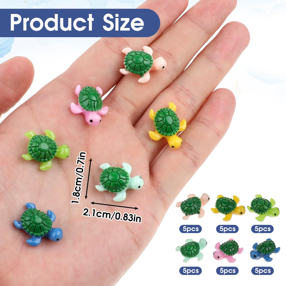 Tortues Kalione multicolores, décoratives pour jardins miniatures et terrariums