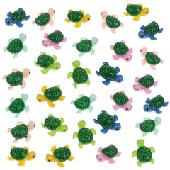 Tortue miniature Kalione verte, décor intérieur et micro-jardin