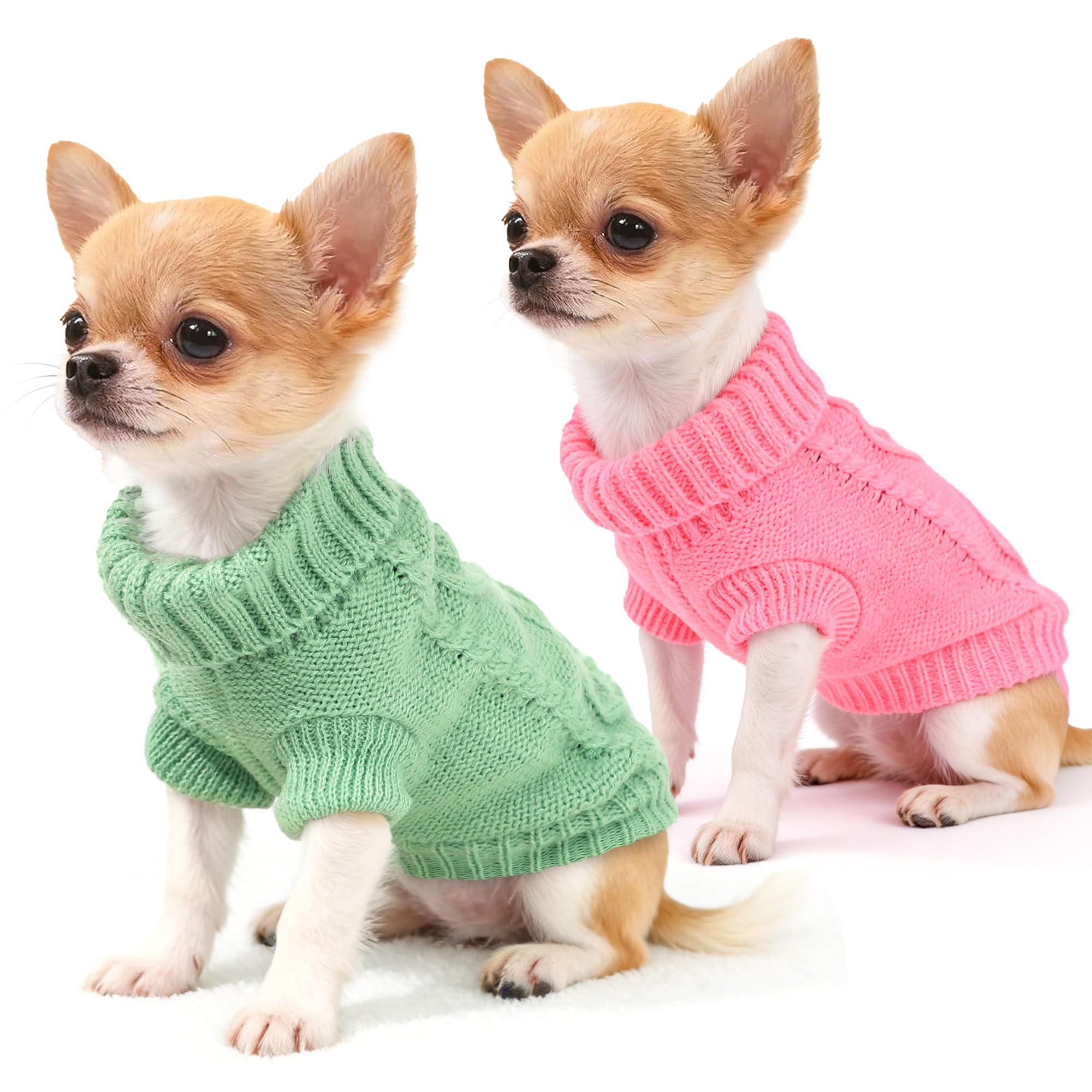 Pulls Kallfir's Cutie pour petit chien, vue générale et chaleur.