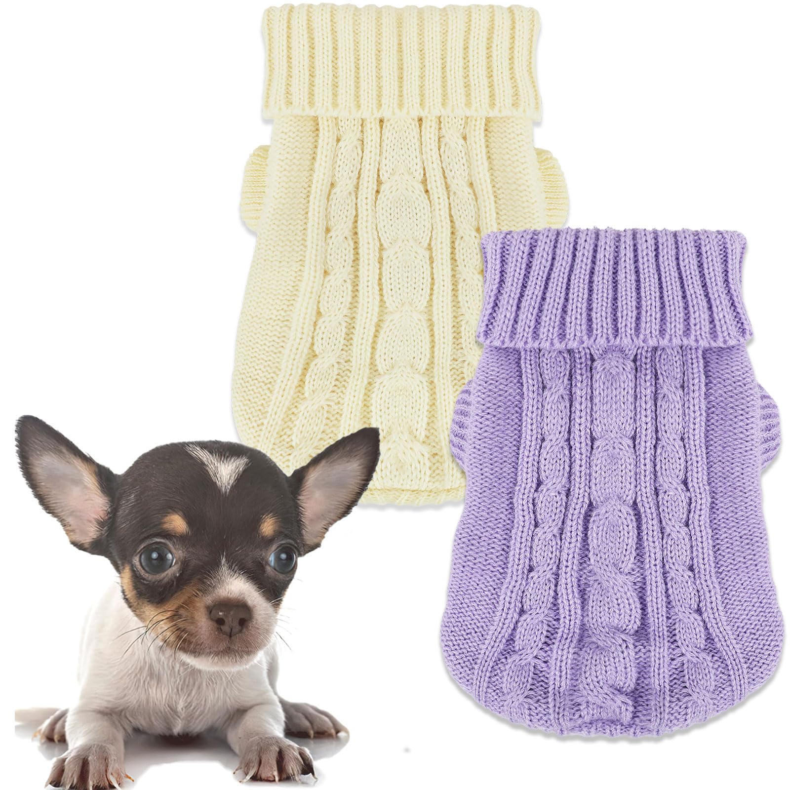 Pull-over Kallfir's cutie pour petit chien, élastique et confortable pour petites tailles.
