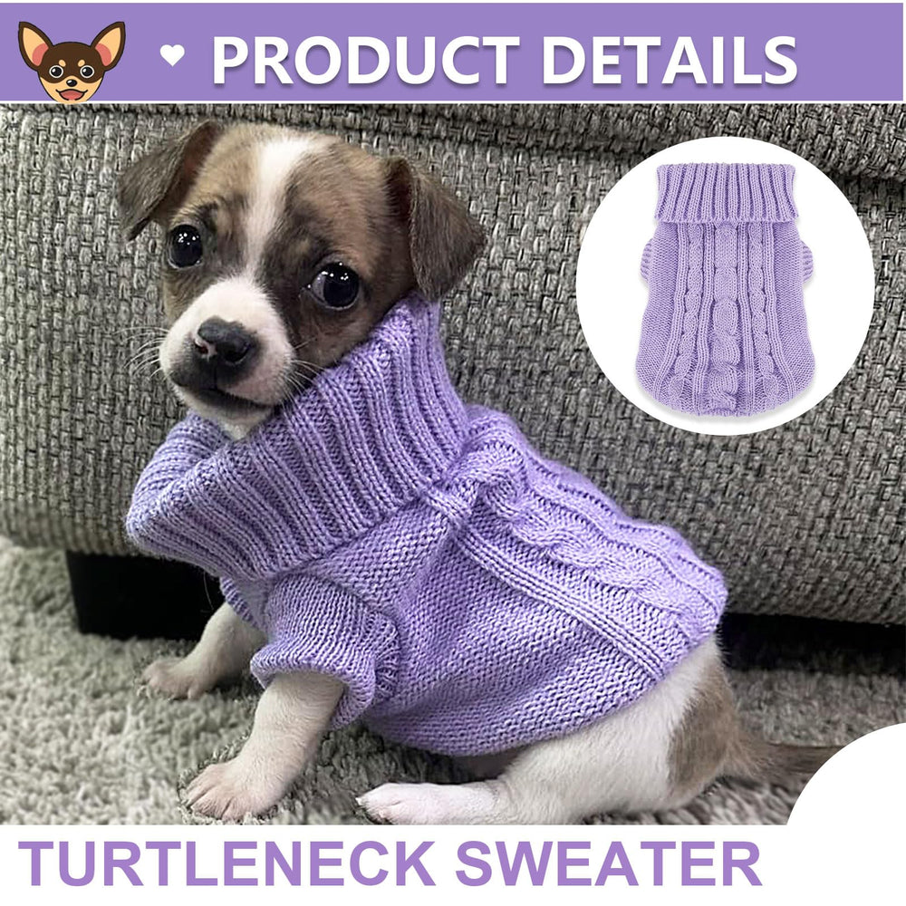 Pull-over Kallfir's cutie pour petit chien rose clair, idéal pour promenades hivernales.