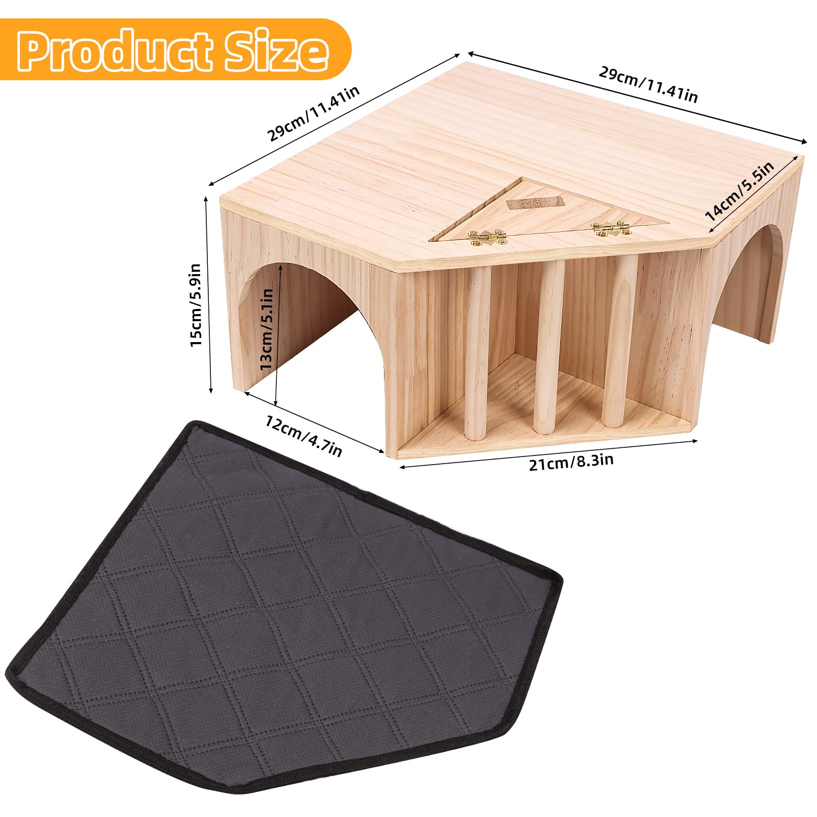 Porte-arche Kalolary: accès facile grâce aux portes arquées pour tous les petits animaux.