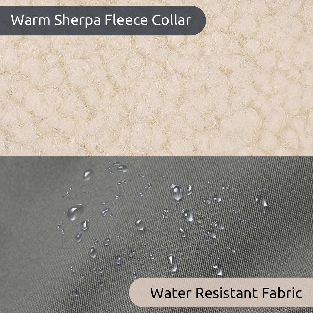KAMA BRIDAL fermeture zippée pratique pour enfiler rapidement le manteau chien.