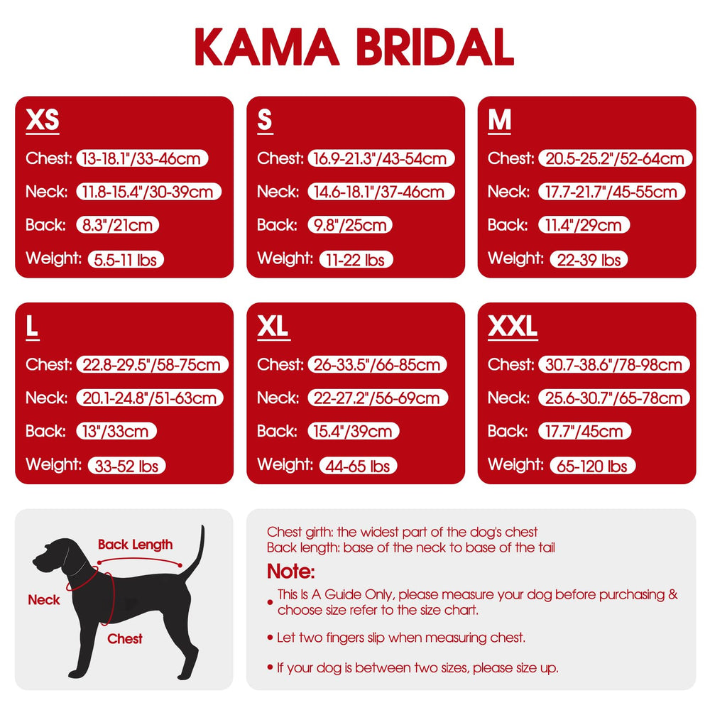 Rive arrière et anneau dorsal du gilet KAMA BRIDAL pour chien rouge 2XL.