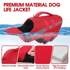 Poignée de secours du gilet KAMA BRIDAL pour chien rouge 2XL.
