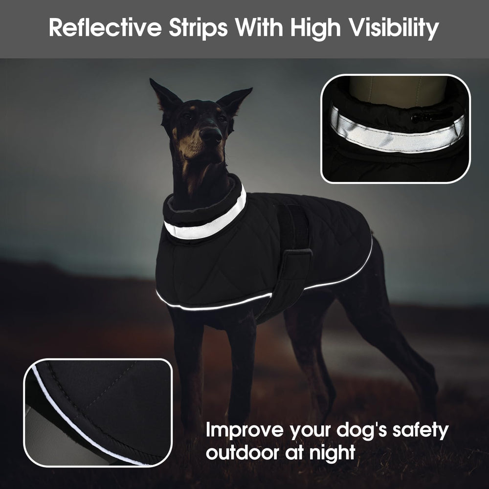 KAMA BRIDAL manteau chien hiver - fermeture velcro rapide sans frottement.