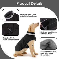 KAMA BRIDAL manteau chien hiver - tissu imperméable pour jours de pluie.