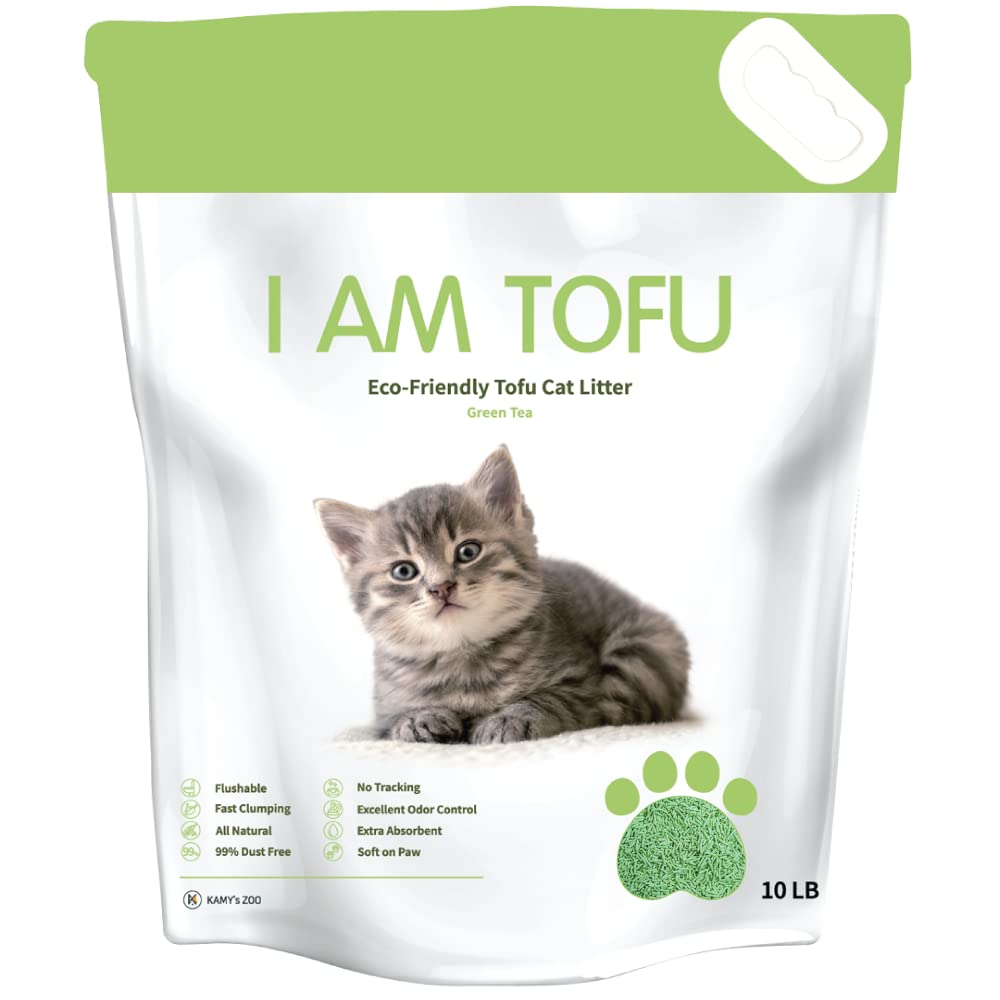 I AM TOFU - sachet 10 L de litière tofu biodégradable et sûr.