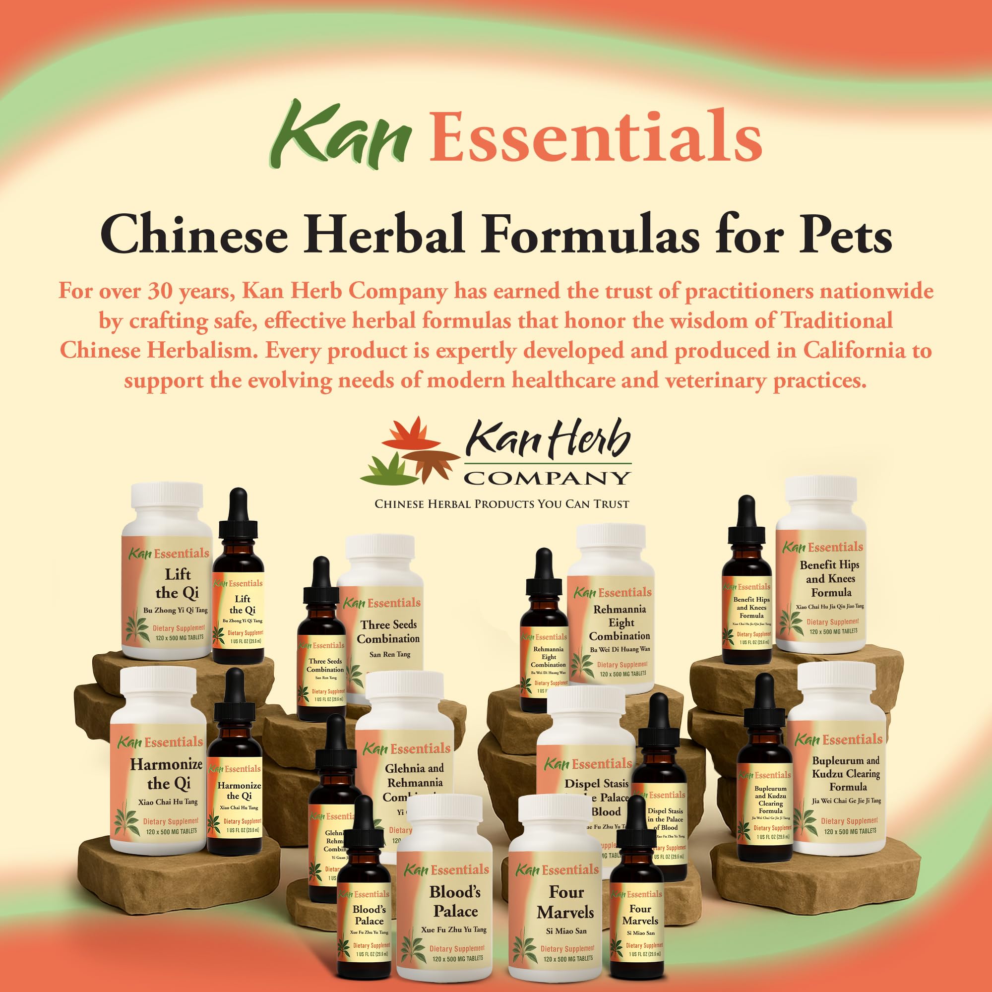 Kan Herb Rehmannia Eight utilisation quotidienne pour chiens et chats.