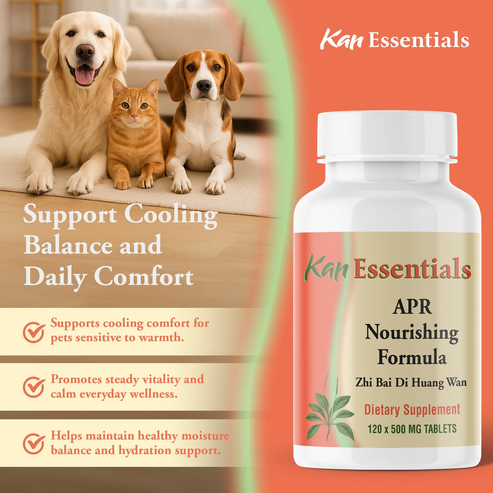 Kan Herbs APR Formule Nourrissante — utilisation à domicile pour soutenir confort et hydratation animale
