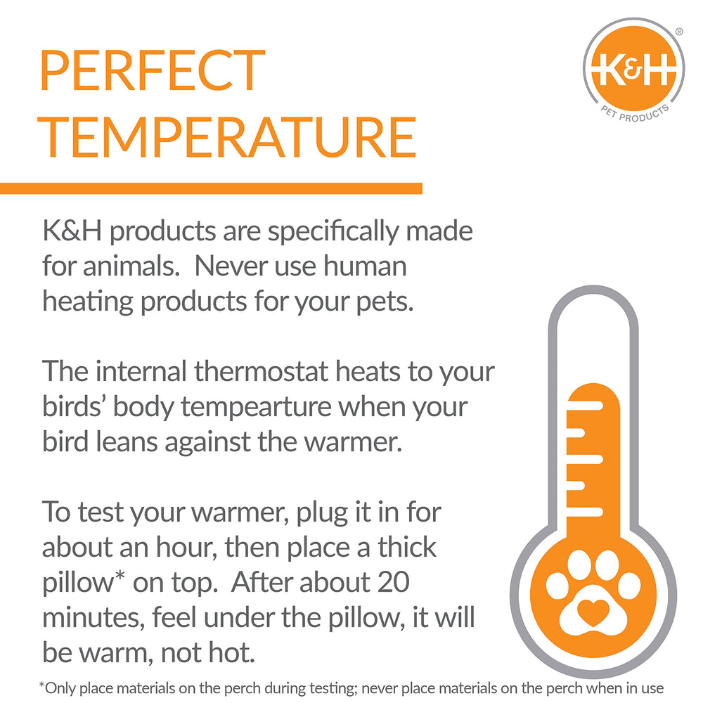 K&H Snuggle-Up test rapide pour confirmer le fonctionnement.