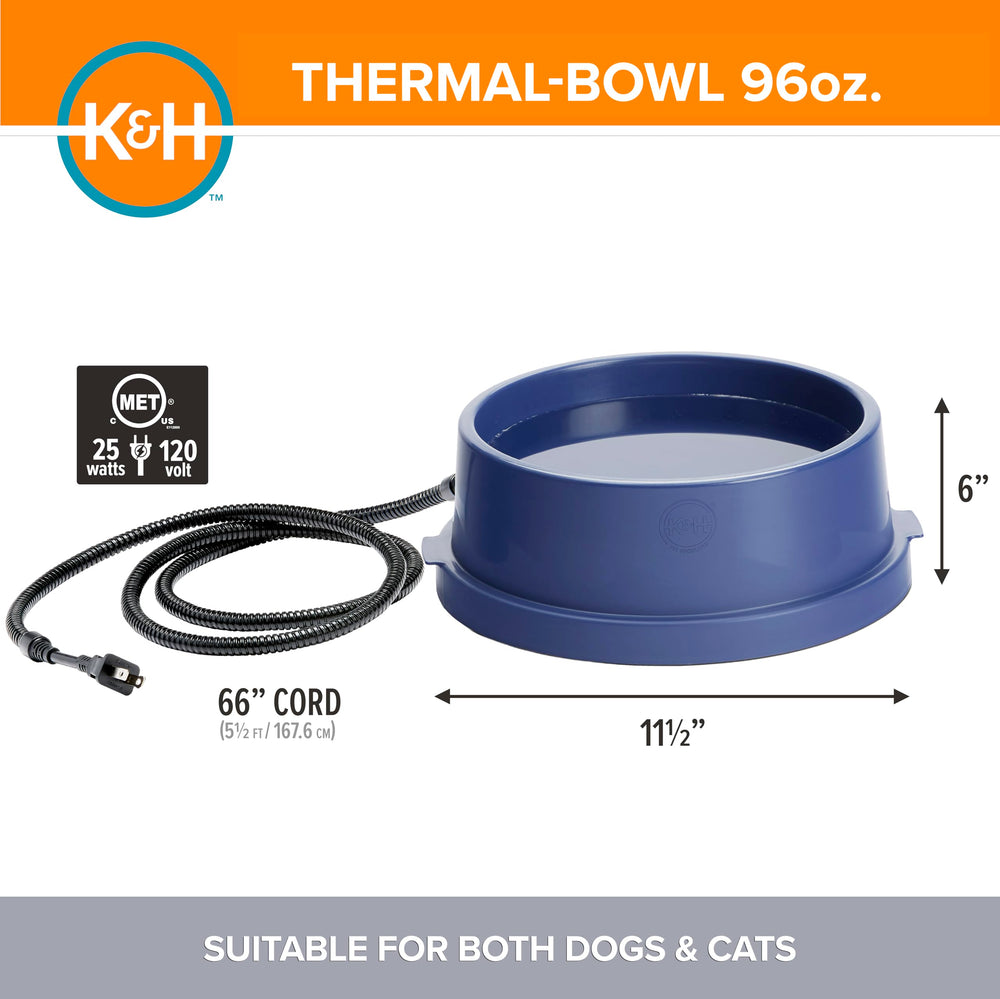 K&H Thermal-Bowl avec contrôle thermostatique pour hydratation fiable.
