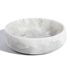 Bol Karibiber pour chien en marbre blanc, antidérapant pour repas stables.