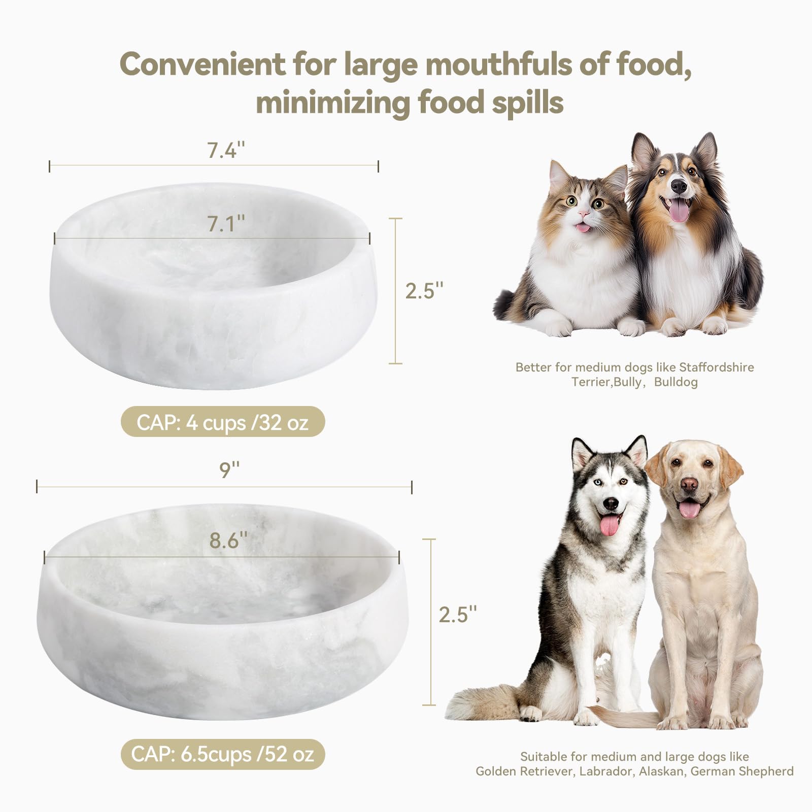 Bol Karibiber chien marbre durable et résistant, parfait pour les chiens actifs.
