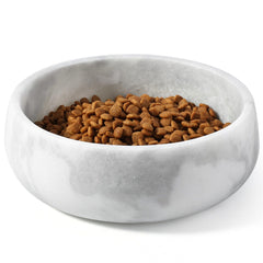Bol Karibiber en marbre gris pour chien, stabilité du repas et style.