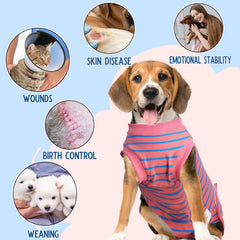Karoku costume de récupération chat rose vue avant, confort et protection.