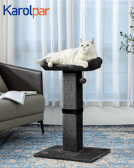 Karolpar perchoir plush pour chat, espace de repos doux et confortable.