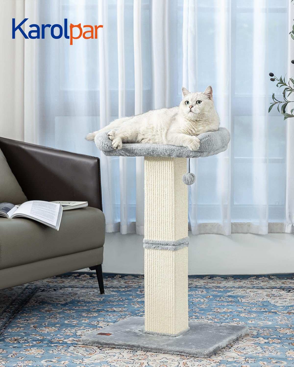 Karolpar perchoir plush confort pour repos apres jeu