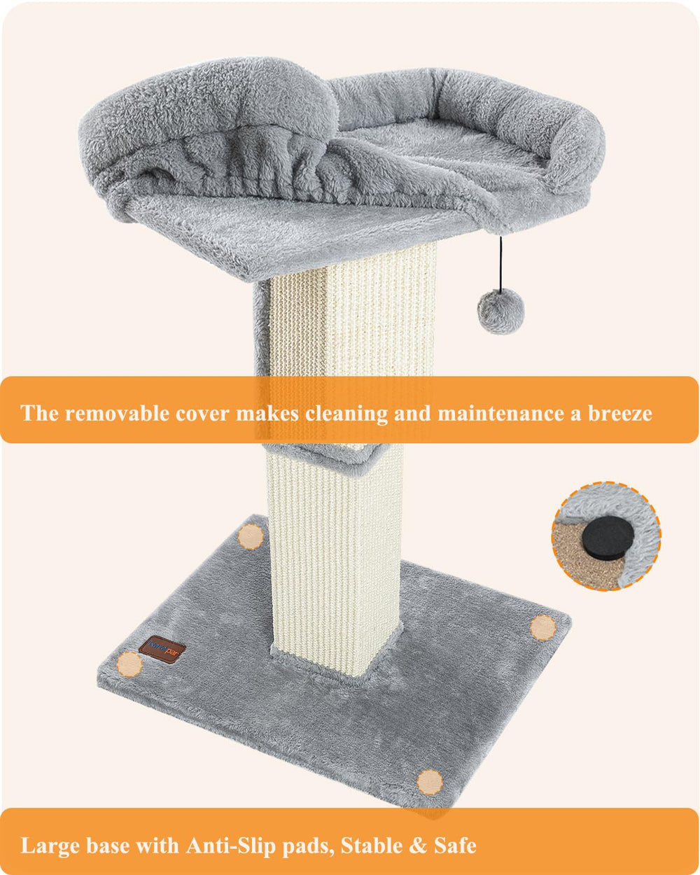 Karolpar surface sisal durable protege les meubles durant les griffages