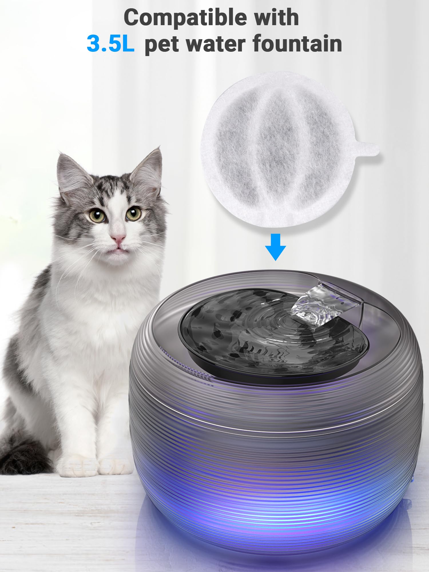 Filtration verticale Kastty avec charbon actif et résine pour eau plus limpide.