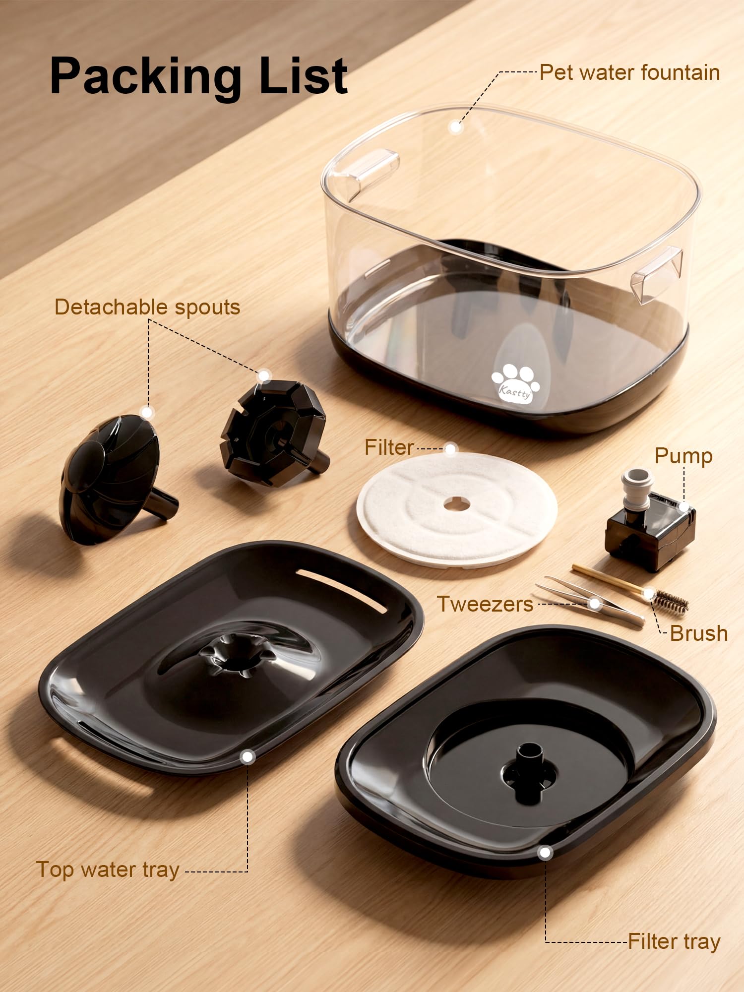 Design noir Kastty FS82 s integrate facilement dans l espace maison.